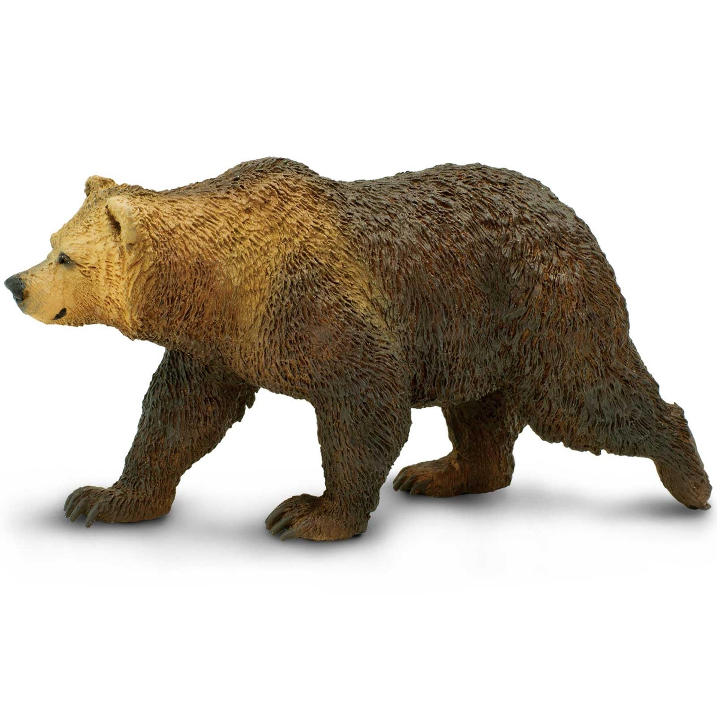 Safari Ltd. Grizzly Bear Figurine - Detailed 4.7" Plastic Model Figure - Fun Educational Play Toy for Boys, Girls & Kids Ages 3+