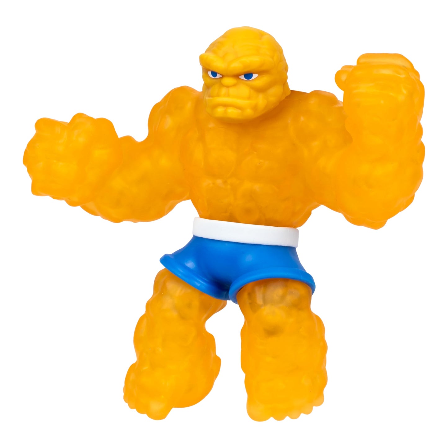 Heroes of Goo Jit Zu Marvel Studios The Fantastic 4 First Steps, The Thing, Stretchy, Goo Filled 4.5" / 11.4 CM Action Figure, with Unique Crunchy Goo