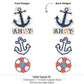 Big Dot of Happiness Ahoy - Nautical - Baby Shower or Birthday Party Centerpiece Sticks - Table Toppers - Set of 15
