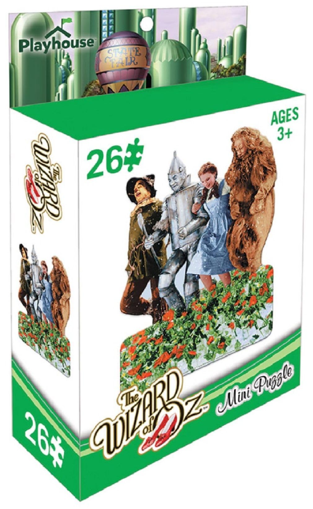 Playhouse Wizard of Oz Poppy Fields 26-piece Shaped Mini Puzzle for Kids