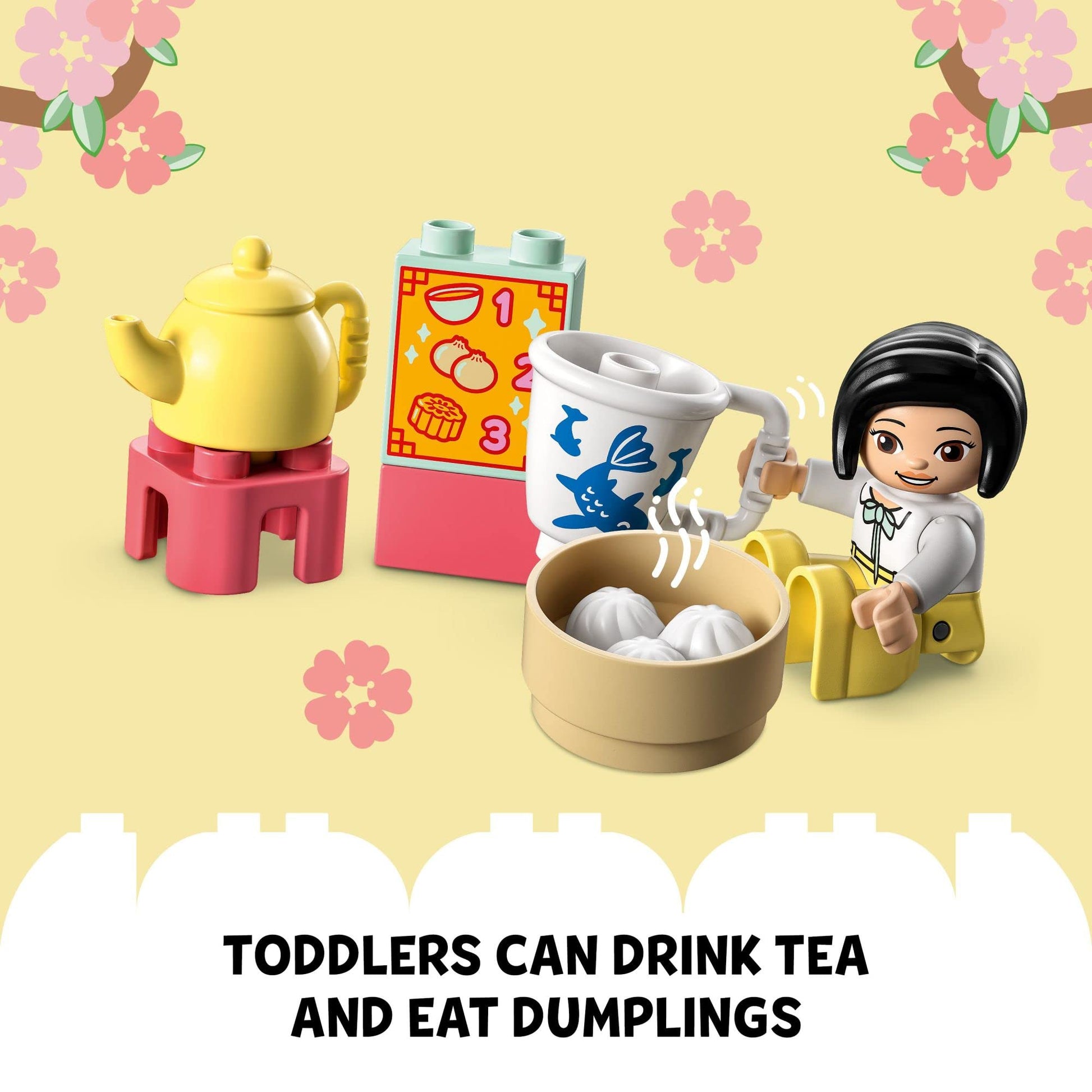 LEGO DUPLO Learn About Chinese Culture 10411 Bricks Set with Toy Panda and Family Figures, Educational Learning Toys for Toddlers Age 2 Plus Years Old
