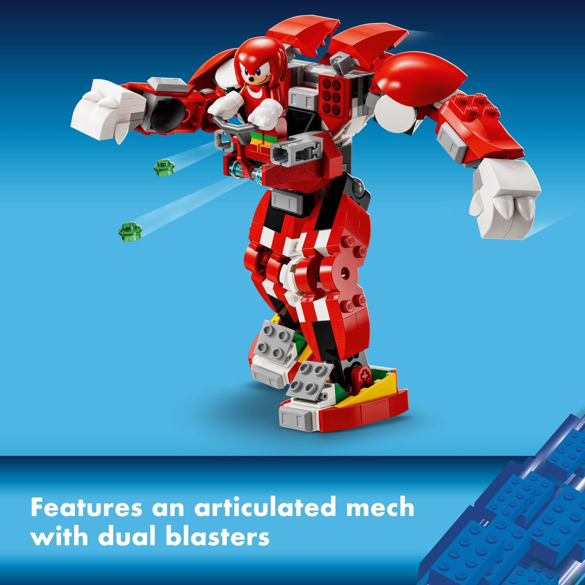 LEGO Sonic The Hedgehog Knuckles’ Guardian Mech Building Toy Set, Sonic Toy for Kids, Video Game Inspired Knuckles Action Figure with Master Emerald