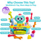 iPlay, iLearn Toddler Musical Workbench Toys for One Year Old Boys, Baby Pretend Play Tool Set, Infant Shape Sorter Activities, Kids Pounding Game