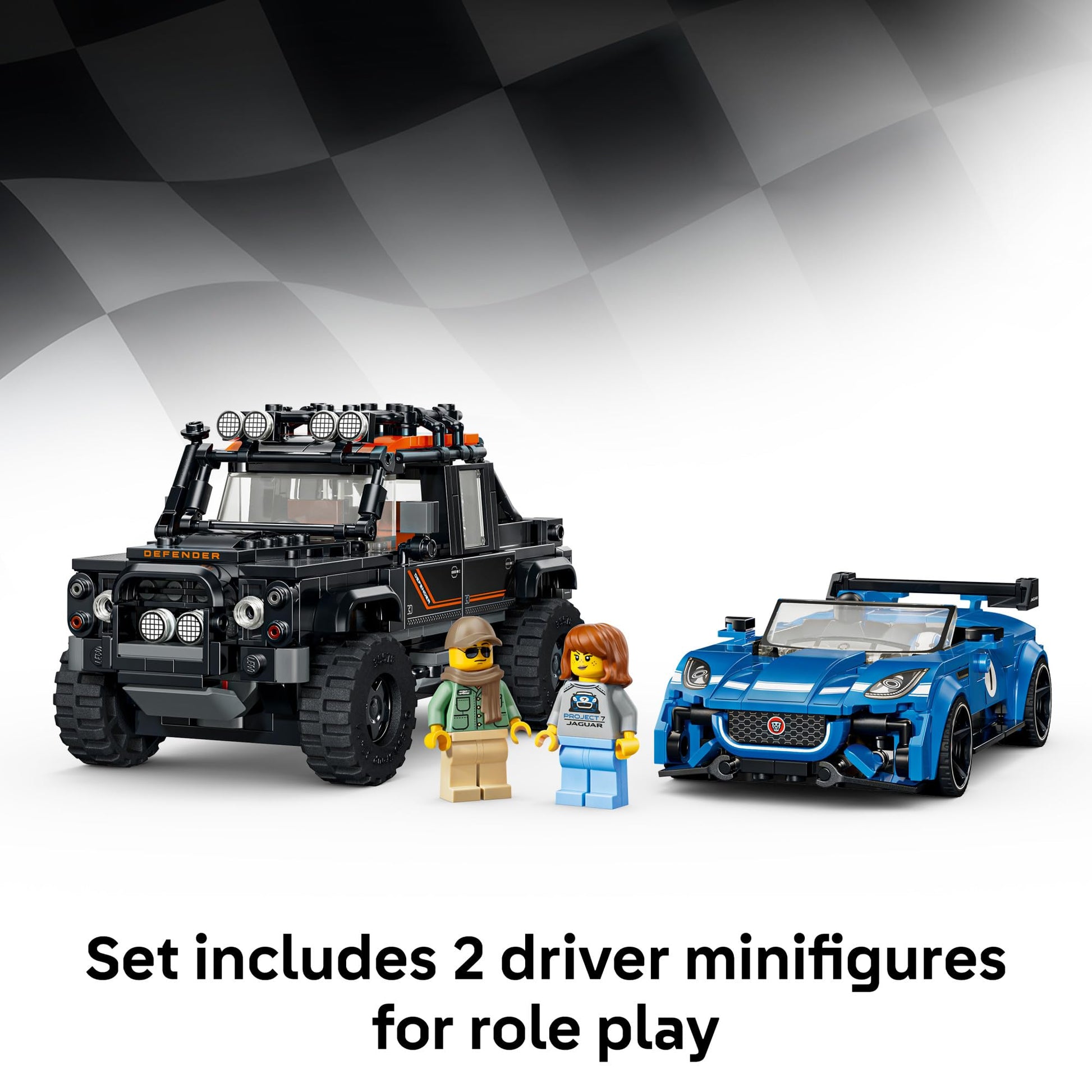 LEGO Speed Champions Jaguar Project 7 & Land Rover Defender 77264
