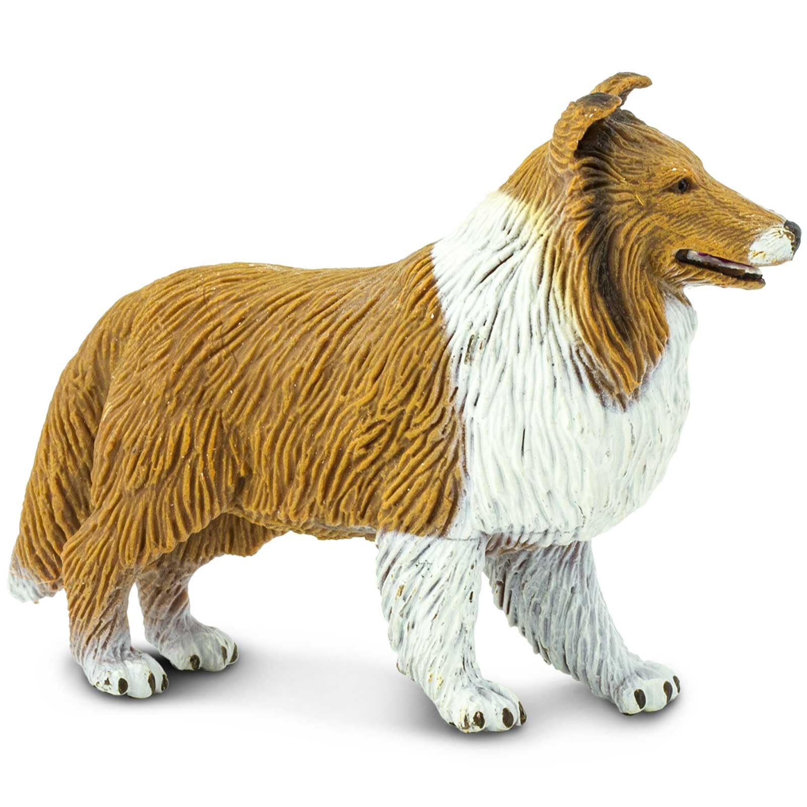 Safari Ltd. Collie Figurine - Lifelike 4" Dog Figure - Educational Toy for Boys, Girls, and Kids Ages 3+