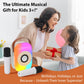 Kids Karaoke Machine, Bluetooth Mini Portable Karaoke Machine, with 2 Wireless Microphone and Speaker, Toys for All Smartphones, Birthday, Family