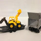 1:43 Scale International Lonestar Dump Truck W/ Wheel Loader