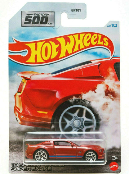 Hot Wheels '10 Shelby GT500 Super Snake, [red] Factory 500 3/10