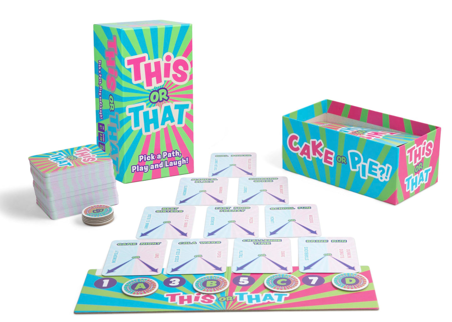 This or That Party Game - Family Card Game with Easy Either/Or Choices | Fun Guessing Game for Kids, Teens & Adults Where Players Follow Their Path
