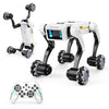 Smart Robot Dog with Wheels, 30+ Bionic Actions, Voice & Remote Control, Programmable Moves, Rechargeable Battery, All-Terrain Stunt Pet Toy for Kids