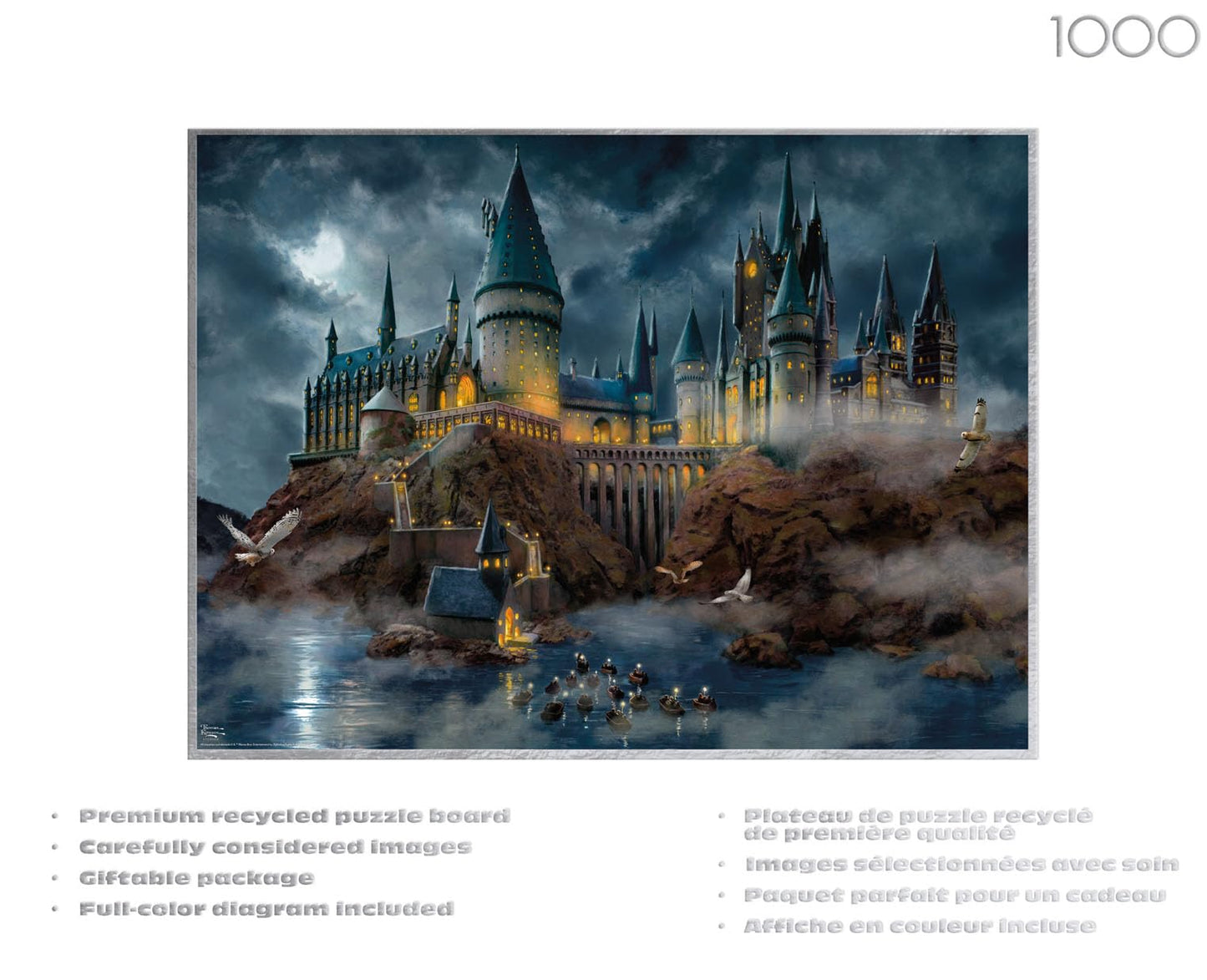 Buffalo Games - Harry Potter Hogwarts Castle - 1000 Piece Puzzle for Adults