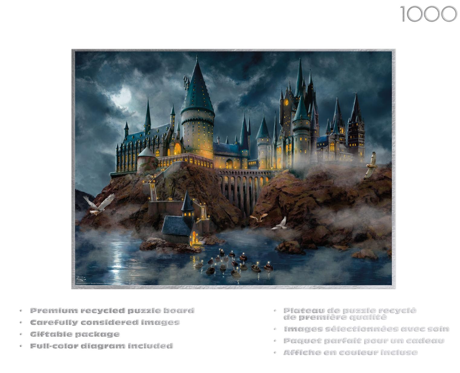Buffalo Games - Harry Potter Hogwarts Castle - 1000 Piece Puzzle for Adults