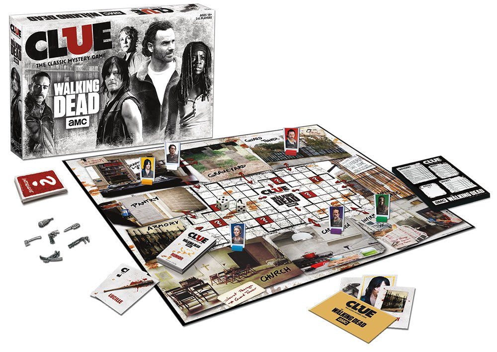 USAopoly AMC The Walking Dead Clue Game, Multicolor CL116-469