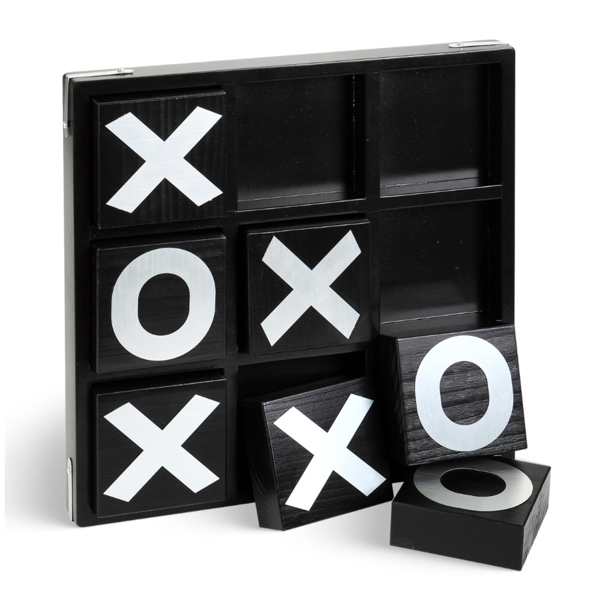 Hathaway Vintage Wooden Tic Tac Toe Set with Board, 9 Pieces