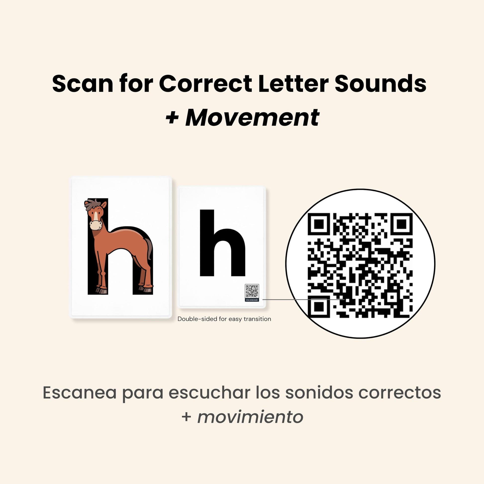 Phonics Flashcards for Kids - Alphabet Letter Sound Cards with Embedded Mnemonics for Early Reading, ABC Flashcards for Preschool & Kindergarten