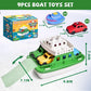 Ferry Boat Bath Toy with Mini Cars, Floating Water Play Set with Boat Squirters for Toddlers 1-3 & Kids Ages 4-8
