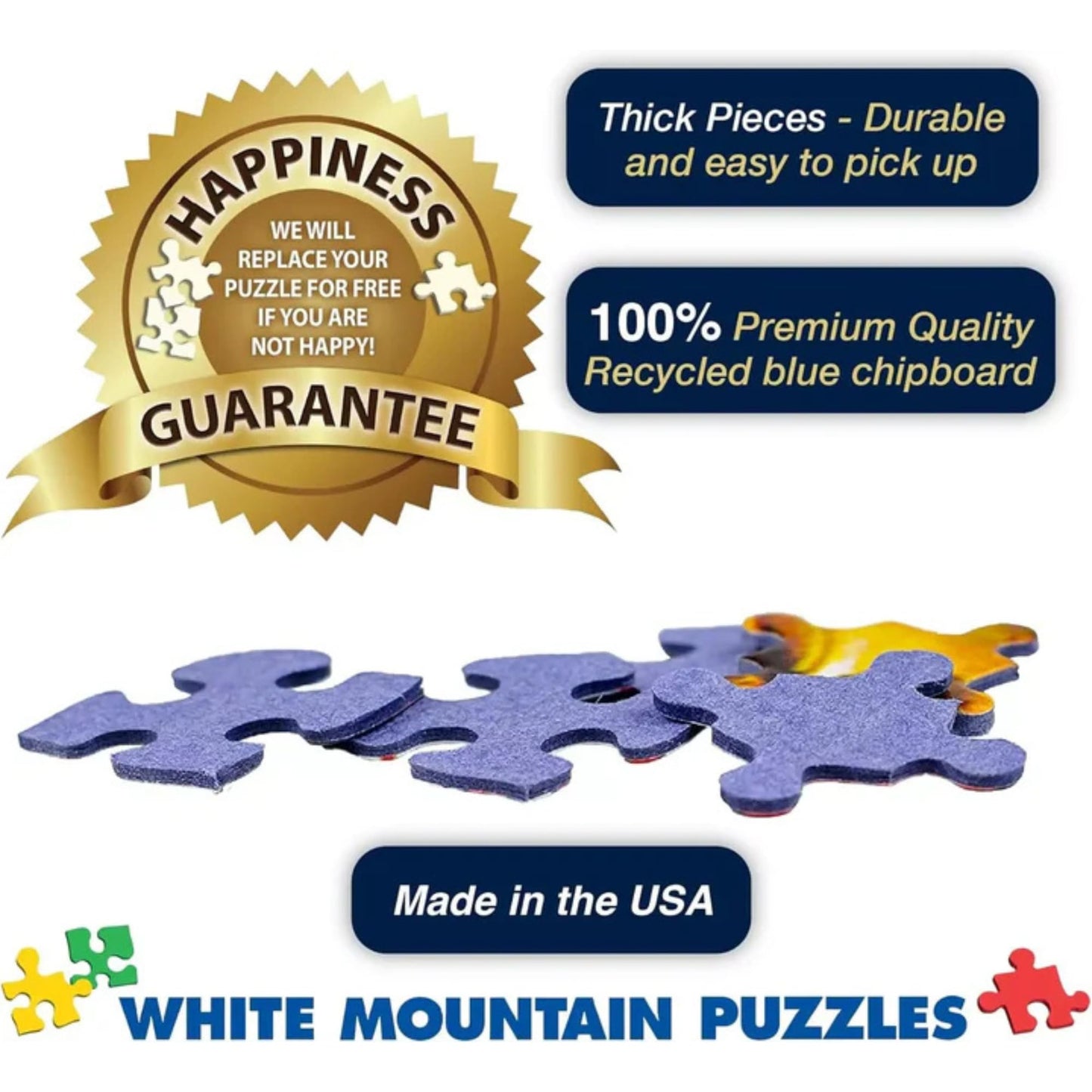 White Mountain Puzzles I Love Massachusetts Puzzle, 1 EA