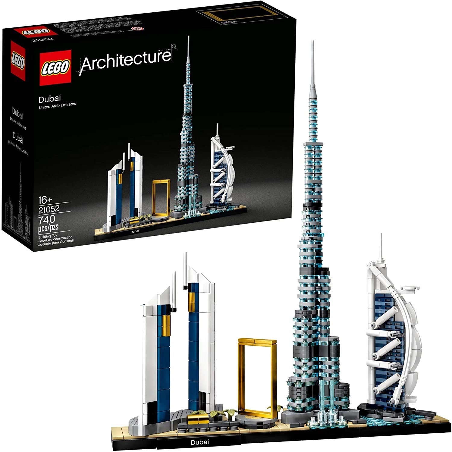 LEGO Architecture Skylines: Dubai 21052 Building Kit, Collectible Architecture Building Set for Adults (740 Pieces)