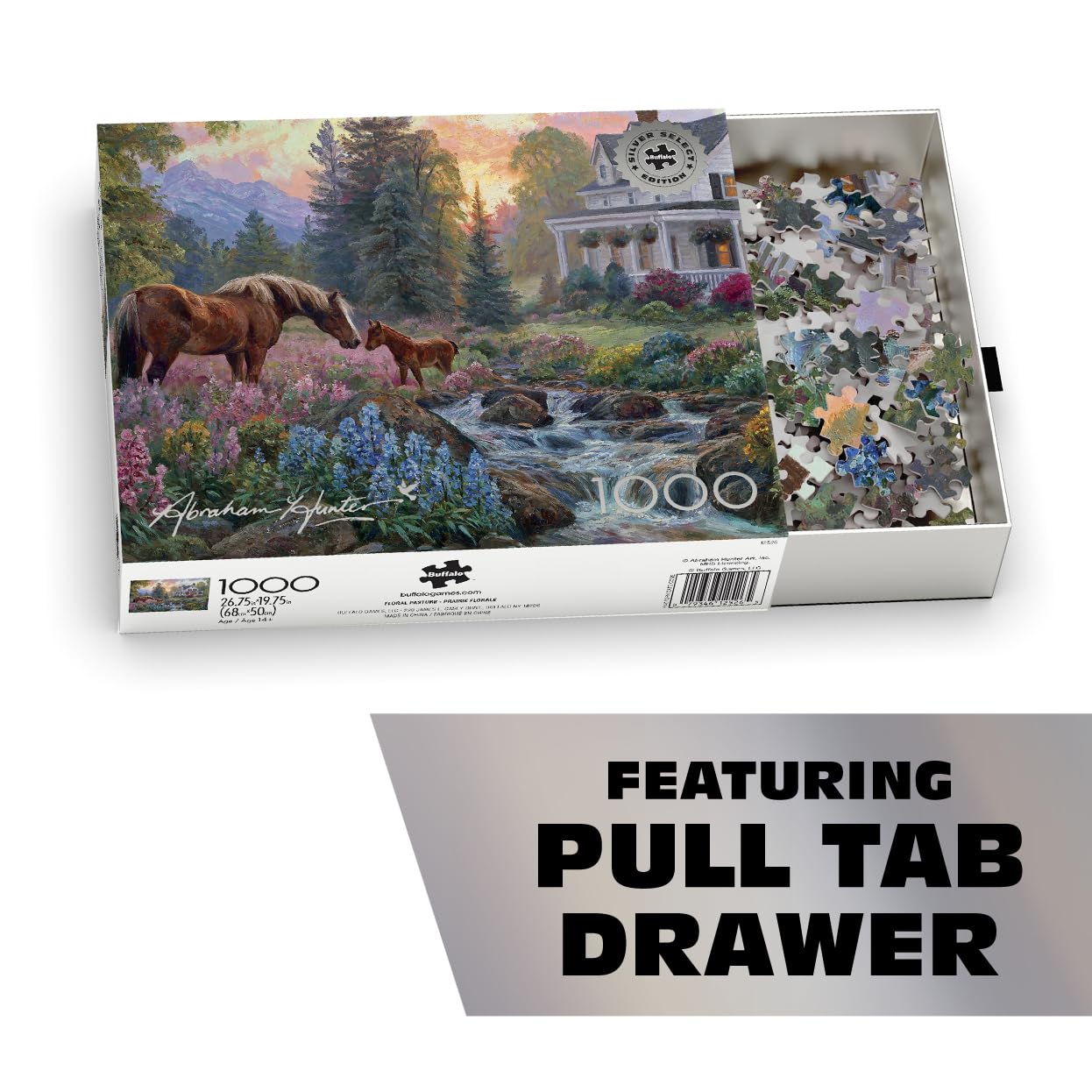 Buffalo Games - Floral Pasture - 1000 Piece Jigsaw Puzzle for Adults