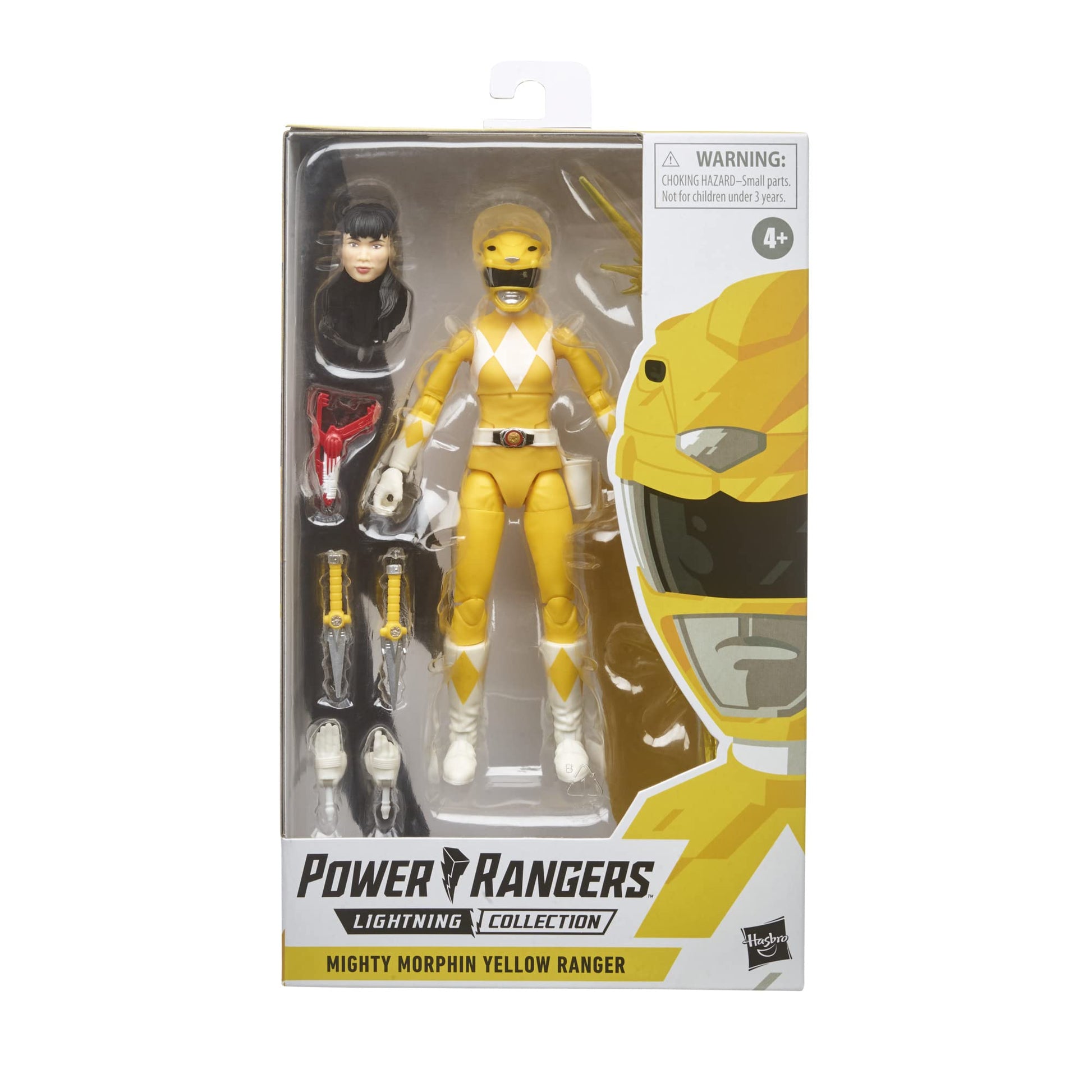 Power Rangers Lightning Collection 6-Inch Mighty Morphin Yellow Ranger Collectible Action Figure Toy with Accessories