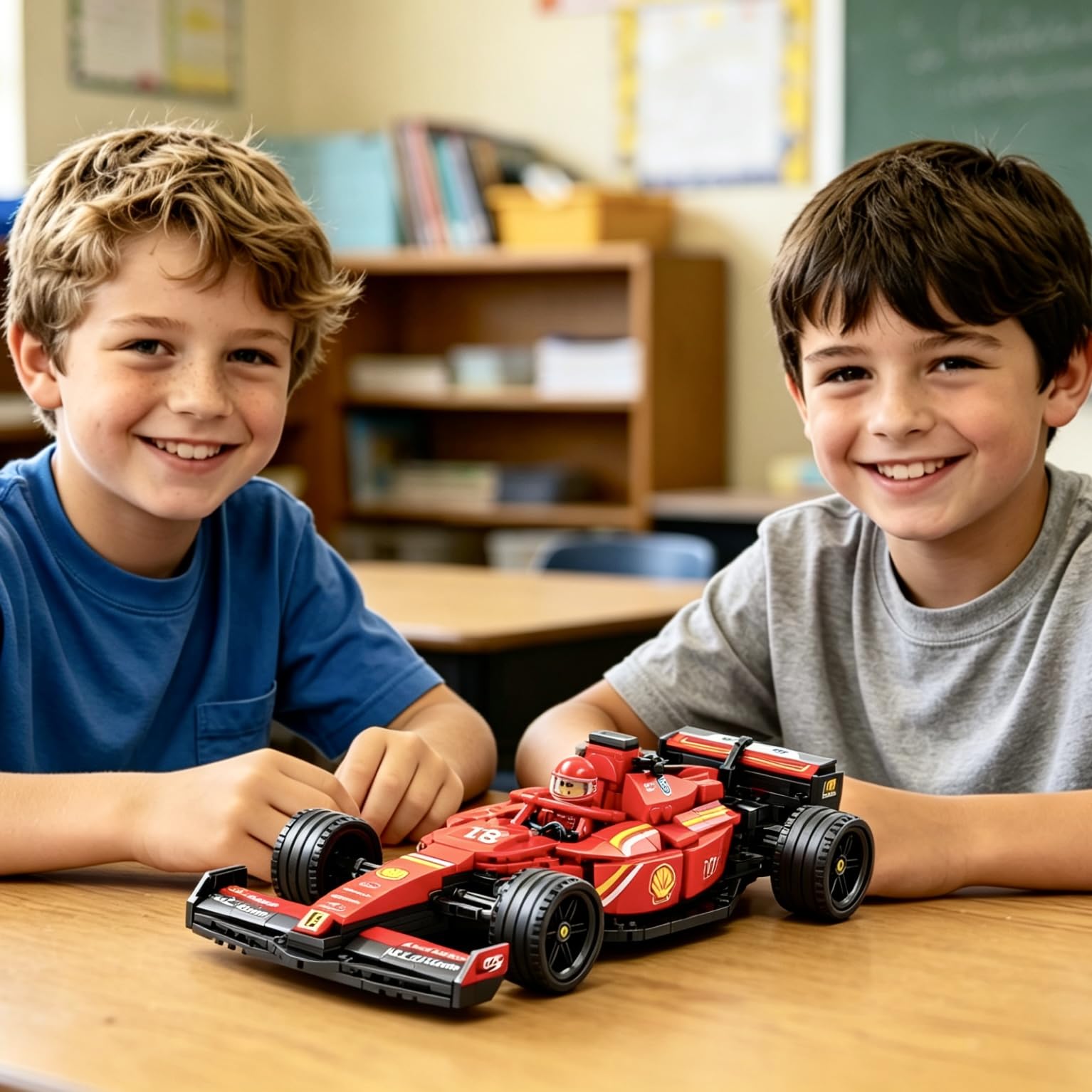 CoPlanaire 300+ PCS Race Car Toy Building Set for Kids, Boys & Girls, Adults Building Car Construction Toy Gift for Birthday, Holiday (Red)