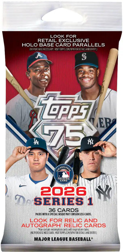 Topps 2026 Topps Series 1 MLB Baseball Fat Pack
