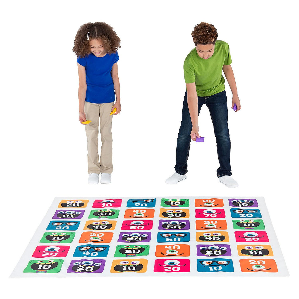 Halloween Floor TOSS Game - Toys - 7 Pieces
