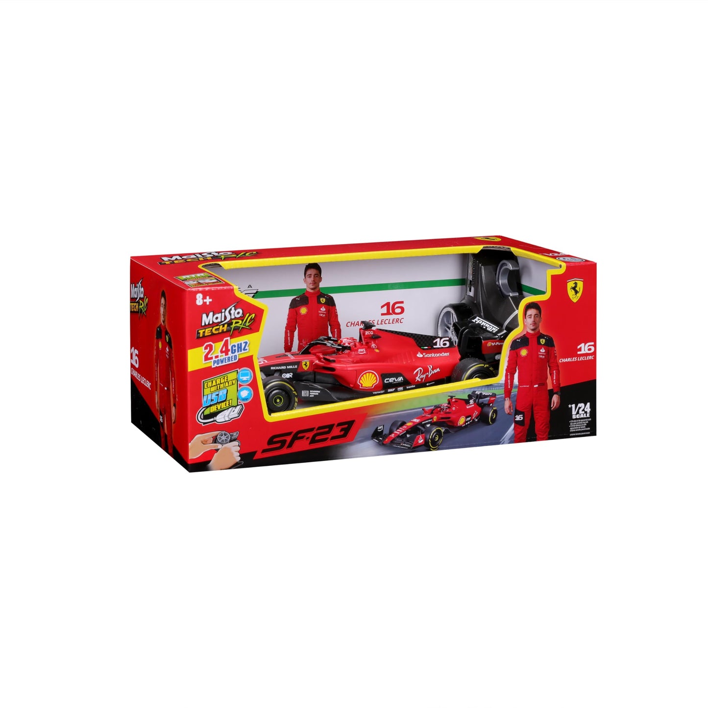 Maisto Tech RC F1 1:24 Ferrari SF-23 (2023) - Leclerc #16