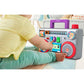 Fisher-Price Laugh & Learn Busy Boombox - UK English Edition, Retro-Inspired Musical Infant Activity Toy with Learning Content for Baby and Toddlers
