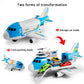 LOVE LIFE Airplane Toy Set Transport Cargo Plane Play Toy Gift for 3 4 5 6 Years Old Boys Girls Kids,Aircraft Vehicle Toys with 5 Mini Cars,Helicopter