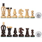 Husaria European International Chess Wooden Game Set, King's Classic - 13.8 Inches Medium Size Chess Set with Handcrafted Chessmen and Felted Folding