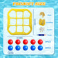 Azurphoric Inflatable Tic-Tac-Toe Pool Toys Games, Giant Pool Floats Water Games with 10 Balls & Manual Air Pump, Summer Outdoor Swimming Pool Party