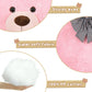 Misscindy Giant Teddy Bear Plush Stuffed Animals for Girlfriend or Kids 47 inch, (Pink)