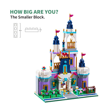 Kadablk Architecture Micro Blocks Building Castle Sets,2800+ PCS, Mini Bricks Building Blocks for Adults and Teens?Dream Castle