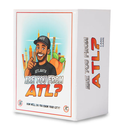 Are You From ATL? Atlanta Trivia Card Game, Adult Party Game for Locals and Visitors, ATL Culture and History Quiz Cards, Ages 18+