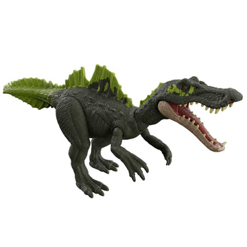 Mattel Jurassic World Dominion Roar Strikers Dinosaur Action Figure with Roaring Sound & Attack Action, Ichthyovenator Dino Toy Includes Downloadable