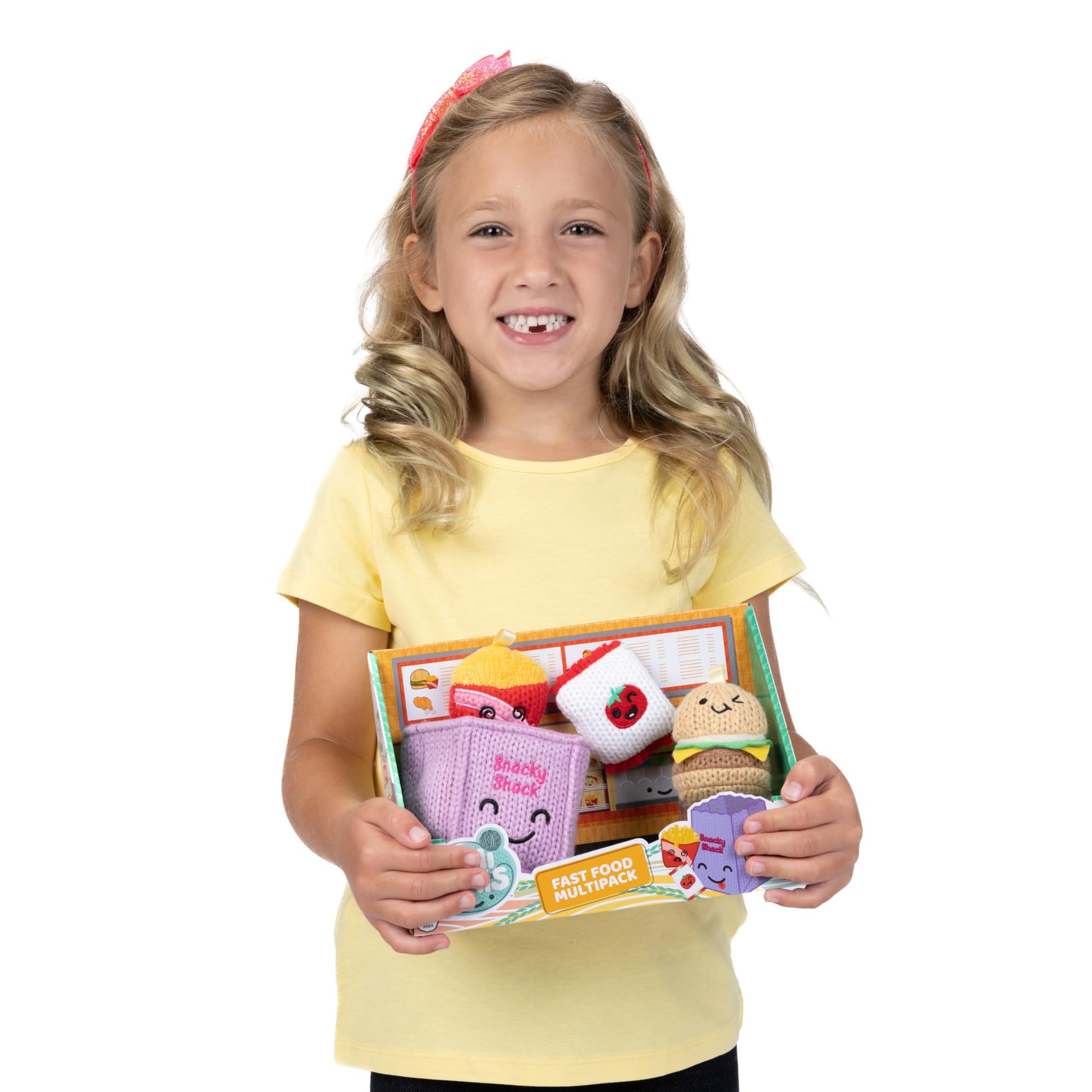 Ami Amis™ Fast Food Multipack Mini Soft and Cozy Crochet Plush, Adorably Cute Details, Pocket Sized for on the Go Play! Collection Enthusiasts