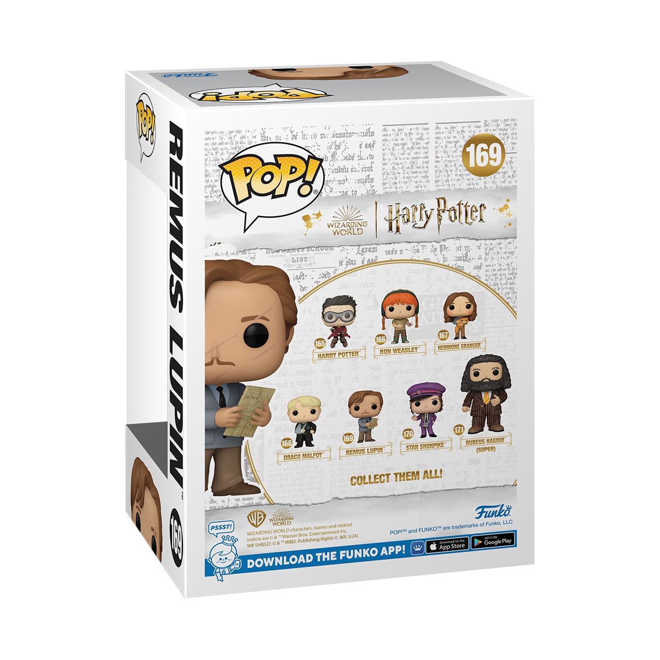 Funko POP! Movies: Harry Potter Prisoner of Azkaban - Remus Lupin with Map - Collectable Vinyl Figure - Gift Idea - Official Merchandise - for Kids &