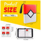 Trading Card Binder 4-Pockets, Card Binder Fits 400 Cards with 50 Removable Sleeves, Card Folder for MTG, TCG, Game Cards & Sports Cards-Red