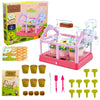 EXBEPE Kids Plant Growing Kit Greenhouse Growing Set Terrarium Kit Kids Science Educational DIY Plant Gardening Toy, Living Greenhouse with Solar