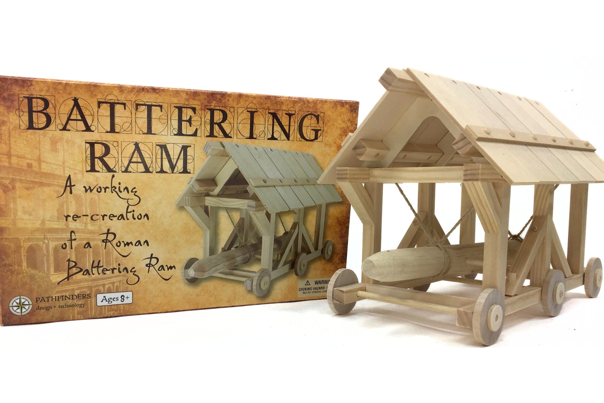 Pathfinders STEM kit | Roman Empire Battering Ram | Medieval Weapons Science Kits for Kids Age 8-10 10-14 | stem Kits for Kids Age 12-14 Physics Toys