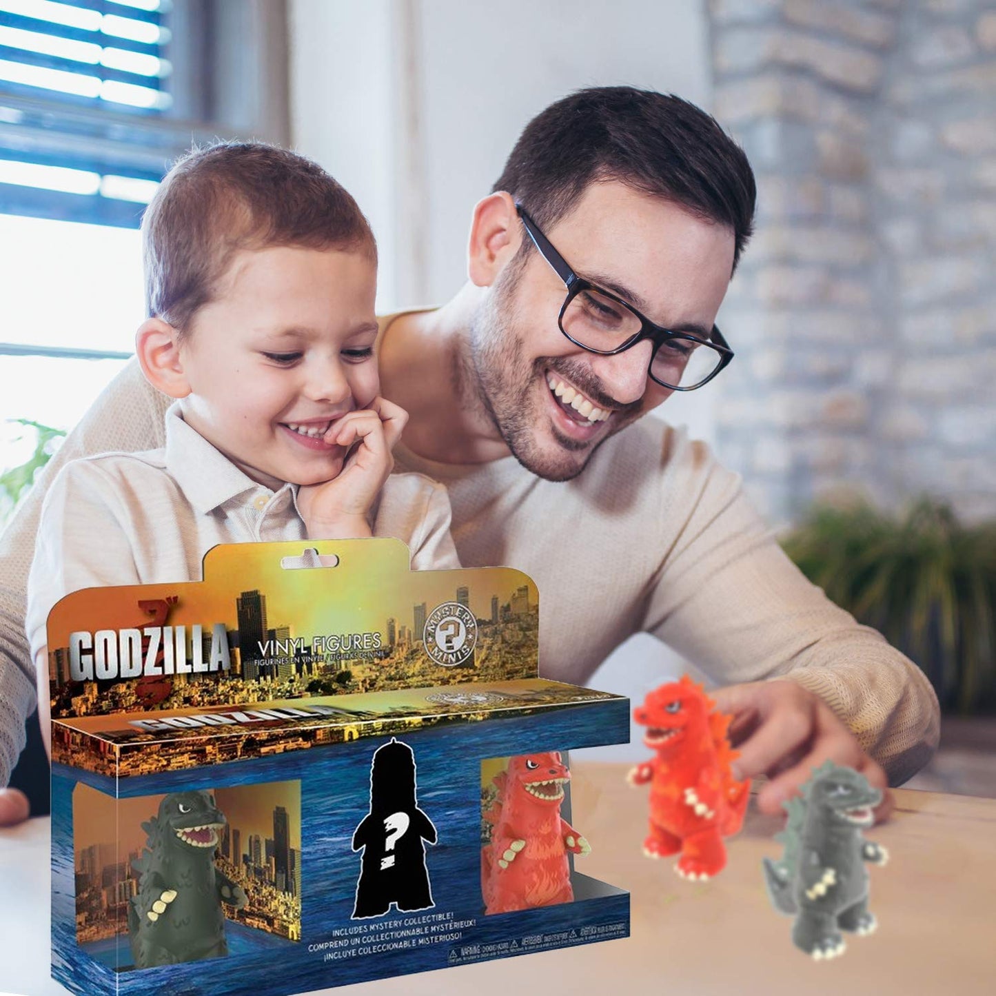 Funko Mystery Minis: Godzilla 3 Pack, Multicolor