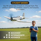 Top Race Remote Control Airplane - Ready to Fly 4 Channel RC Plane for Adults - Advanced Foam Construction - Remote Controlled War Cessna P51 Mustang
