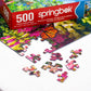 Springbok Stairway to Serenity 500 Piece Jigsaw Puzzle for Adults by Arist Alan Giana - Colorful Garden by The Ocean - Finished Size 23.5" x 18"