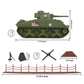 BMC WW2 D-Day Tank Battle - 36pc Plastic Army Men Playset
