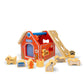 Jack Rabbit Creations Wooden Dog House Shape Sorter - 10 Dog Shapes, Montessori Sorting & Matching - FSC Wood, Non-Toxic - Fine Motor Toy, Birthday