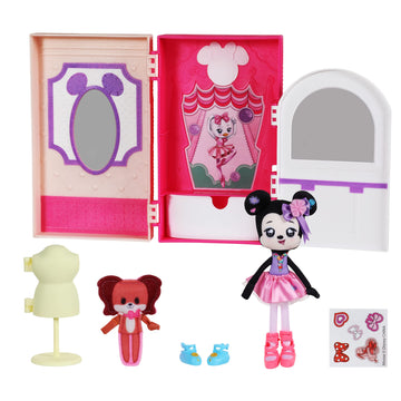 Sweet Seams 6" Soft Rag Doll Deluxe Pack - 1pc Toy | Minnie Mouse & Fifi Ballet Studio