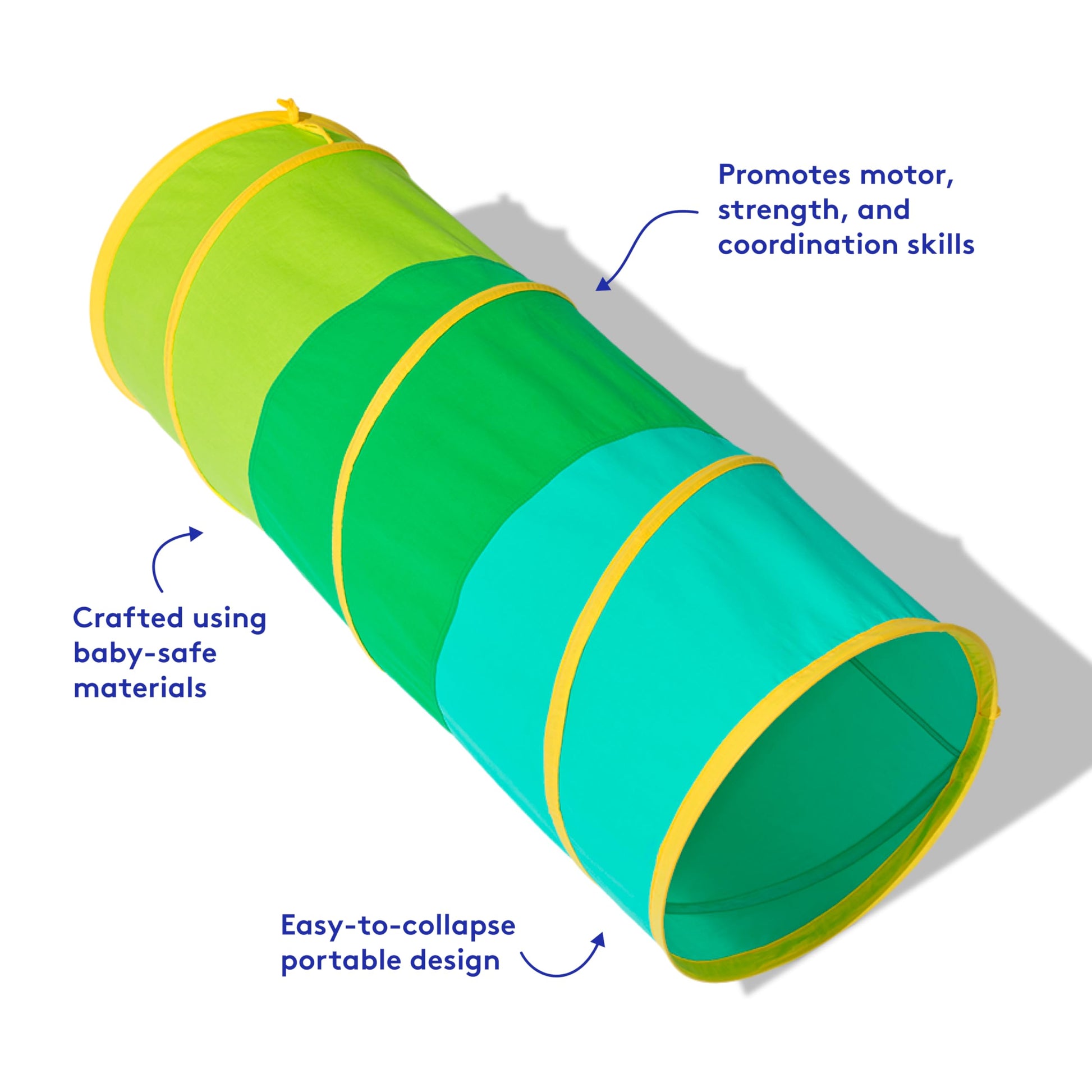 LOVEVERY | The Organic Cotton Play Tunnel | Pop-Up & Collapsible Play Tunnel with Organic Cotton Carrying Case, Toddler Gift for Indoor and Outdoor