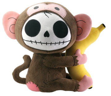 SUMMIT COLLECTION Furrybones Monkey Munky Holding onto Banana Plush Doll