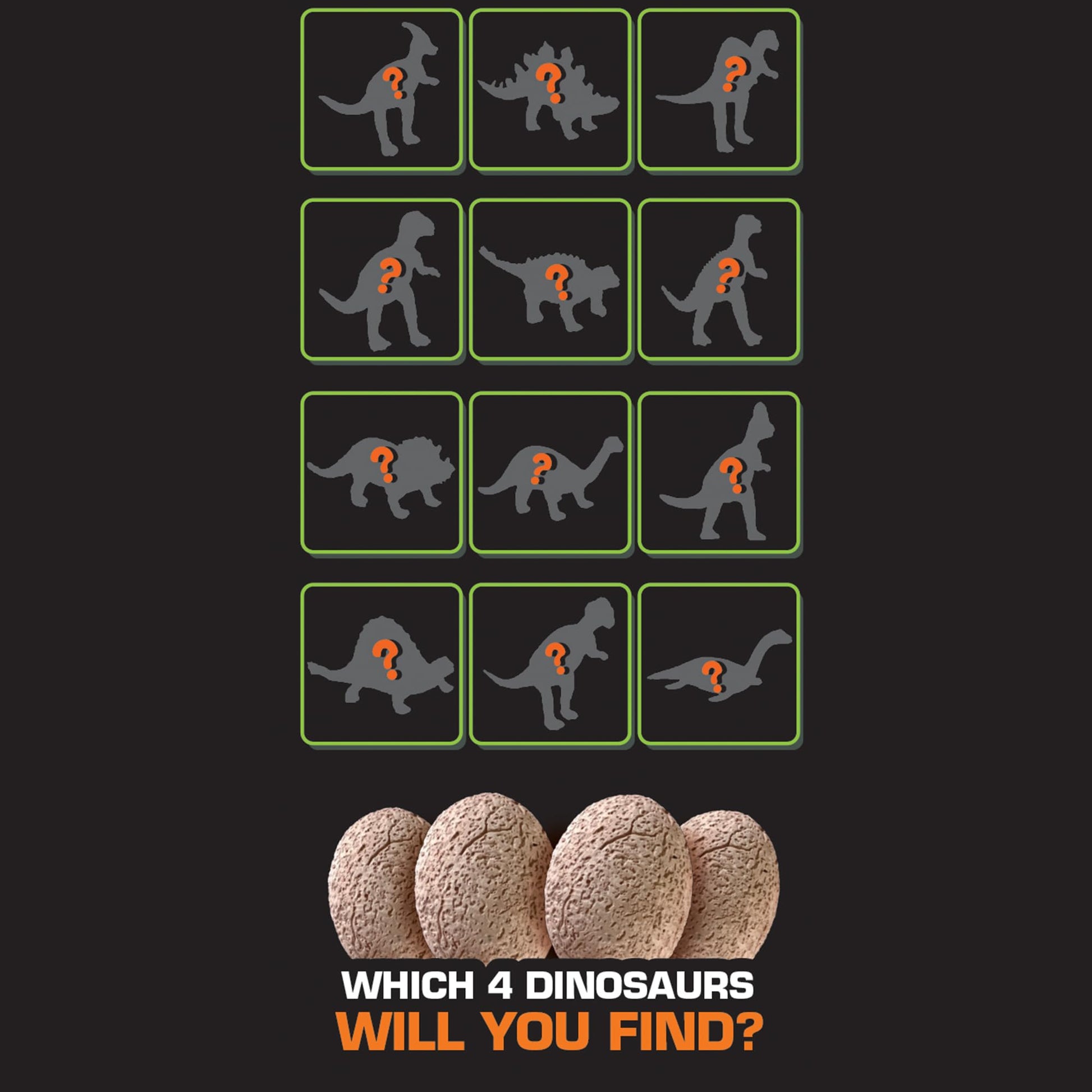 ArtSkills Dinosaur Eggs Excavation Dig Kit - Mystery Box of 4 Dino Eggs